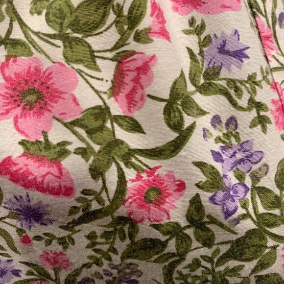 Victoria's Secret Vintage Gold Label floral cotton with lace sleeping shirt M/L - Picture 5 of 15